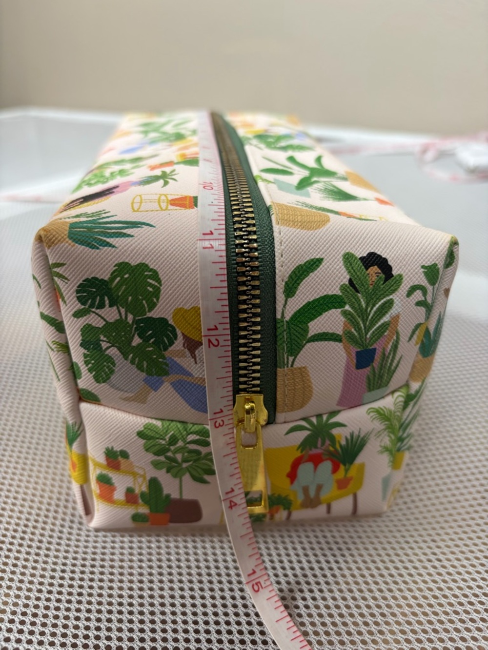OCS Designs Crazy Plant Lady Toiletry Bag Makeup Case Large Cosmetic Pouch EUC - Picture 5 of 14